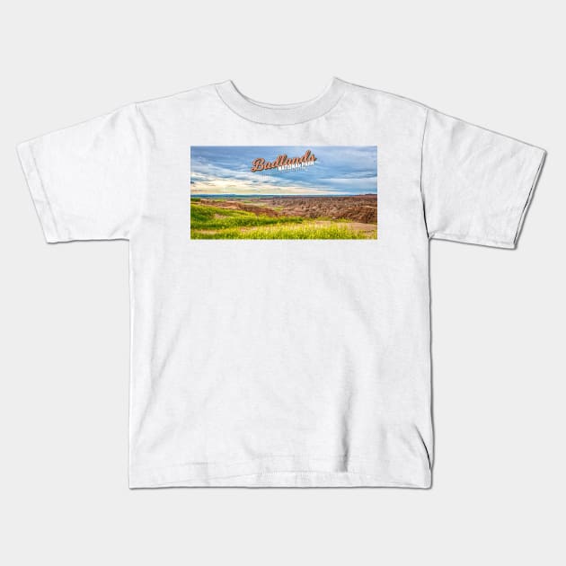 Badlands National Park Kids T-Shirt by Gestalt Imagery